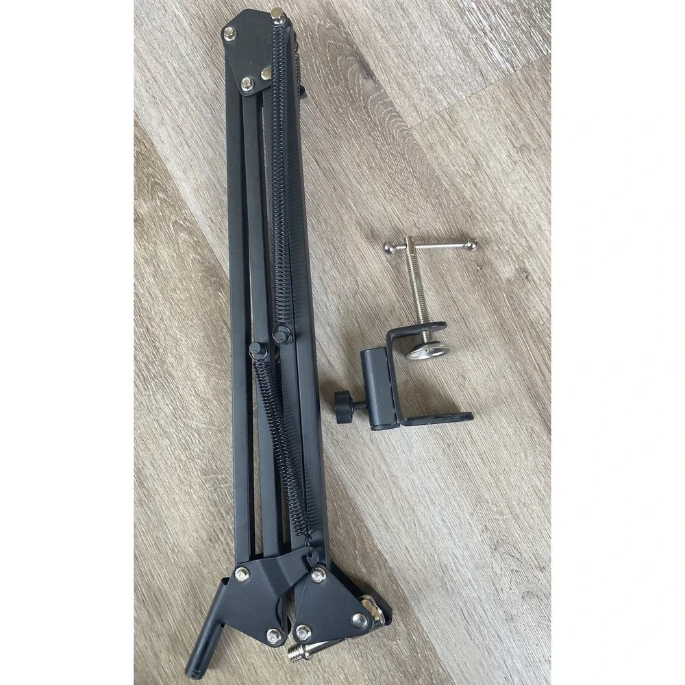 Recording Microphone Suspension Boom Scissor Arm Holder Microphone Stand